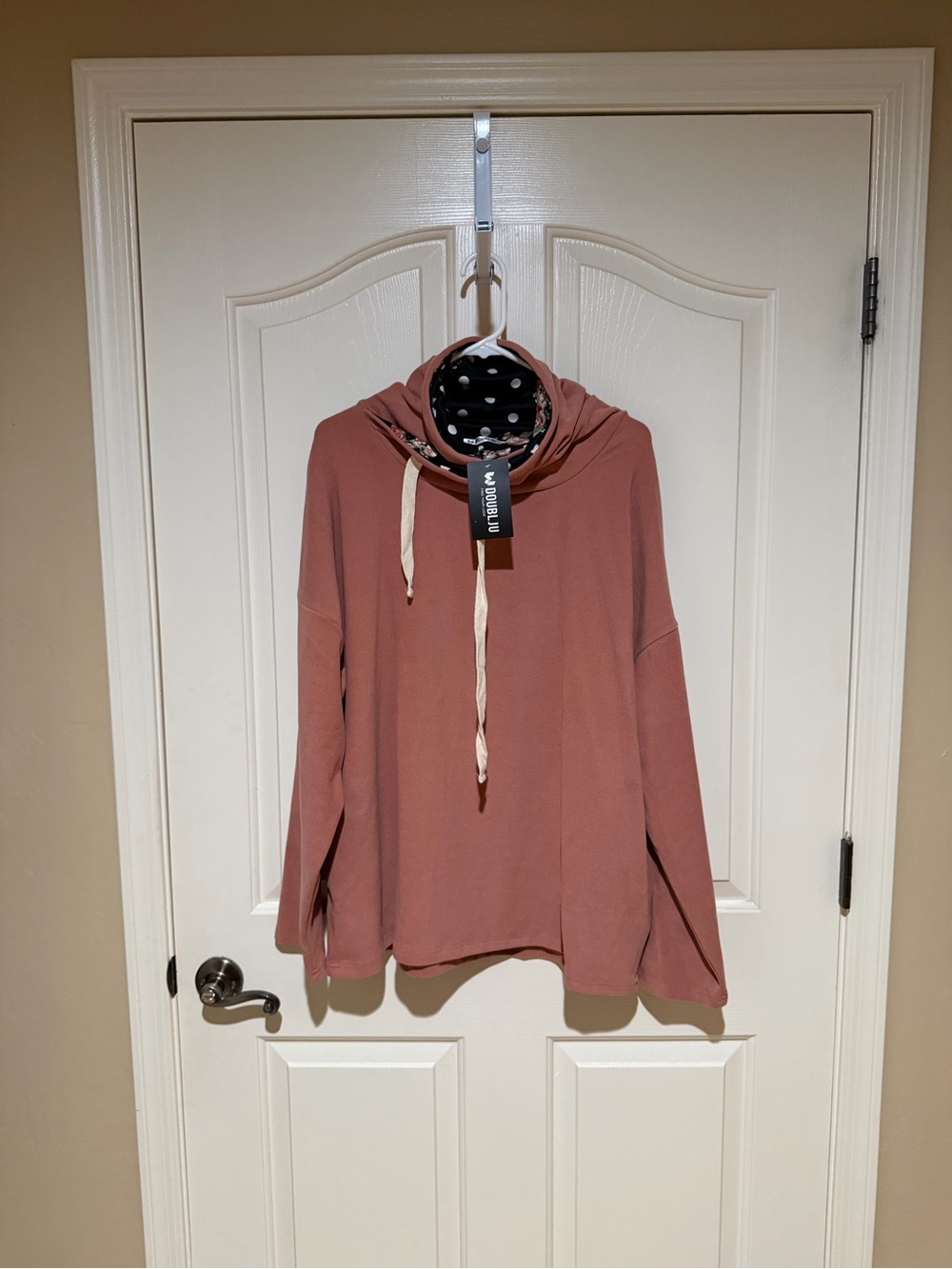 Cozy Cowl Neck Sweater Pullover in Dusty Rose - Picture 1 of 2